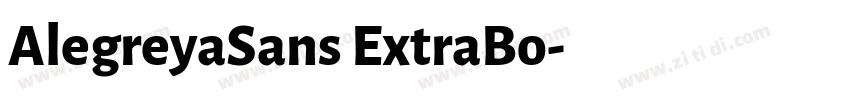 AlegreyaSans ExtraBo字体转换